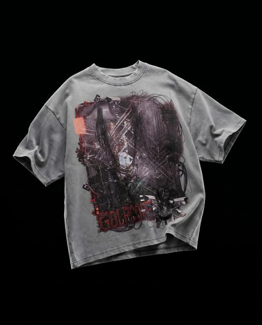 TRACKING TEE // LIGHT GREY