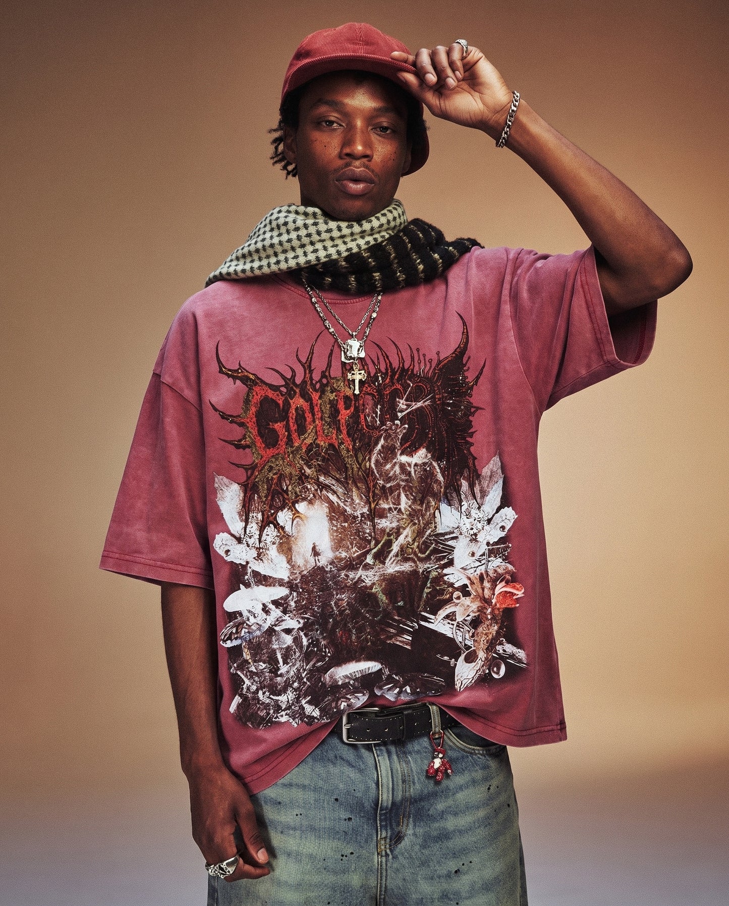 STRUGGLE TEE // FADE BURGUNDY